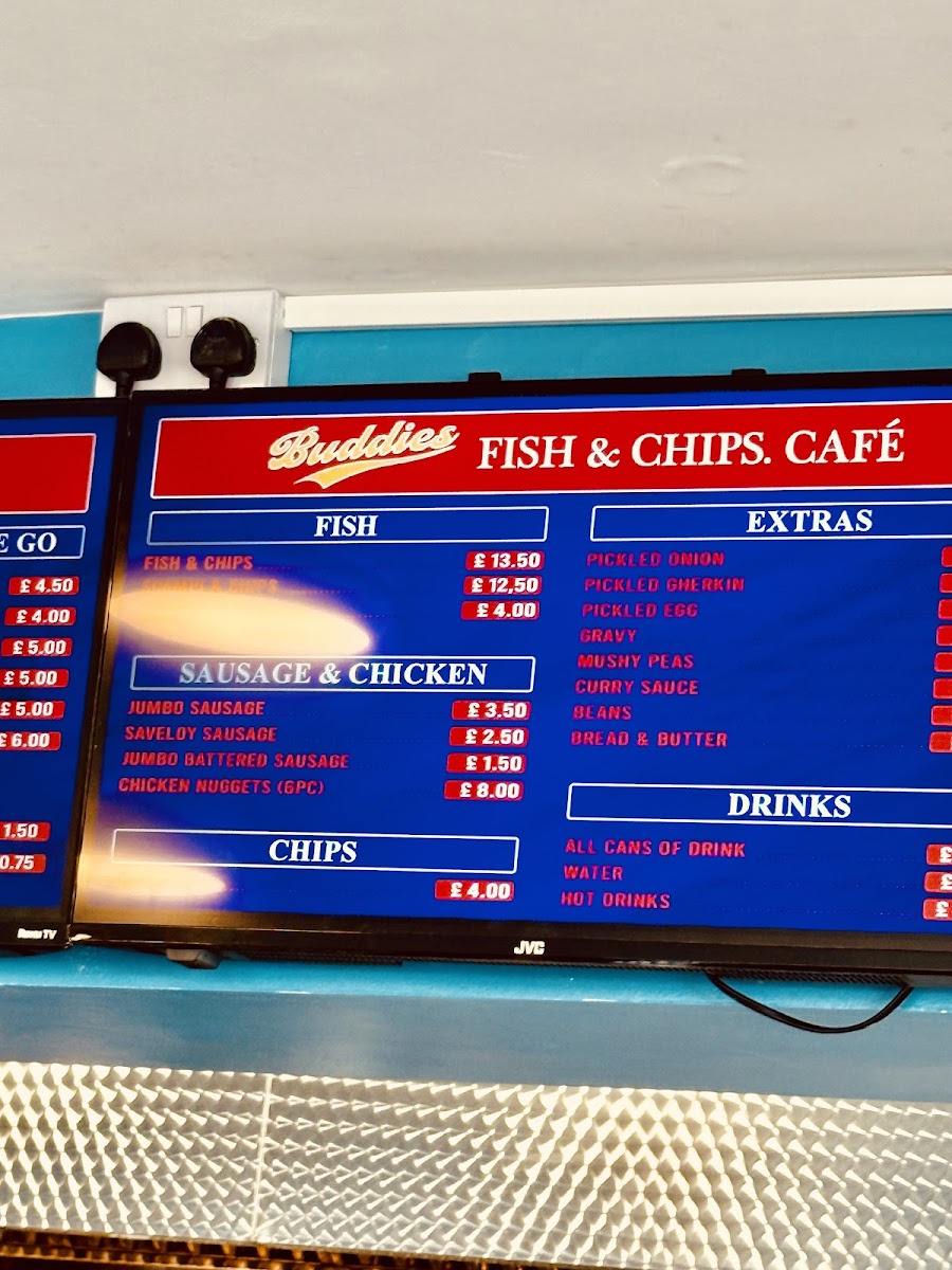Buddies Fish & Chips Café Menu - Image 2