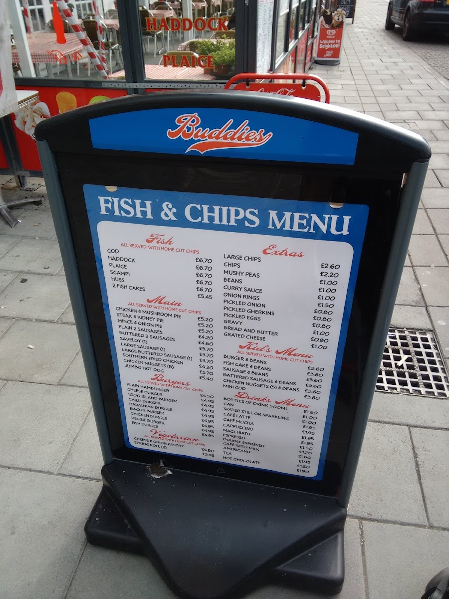 Buddies Fish & Chips Café Menu - Image 3